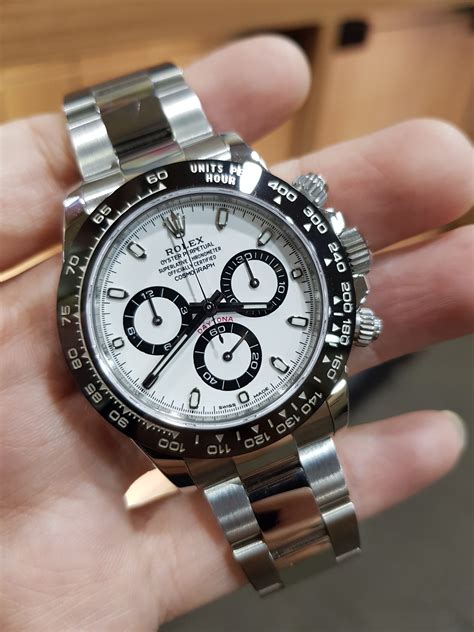 rolex daytona cosmograph weight|Rolex daytona panda price chart.